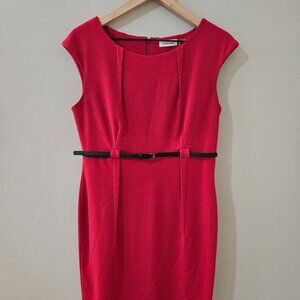Calvin Klein Belted Dress